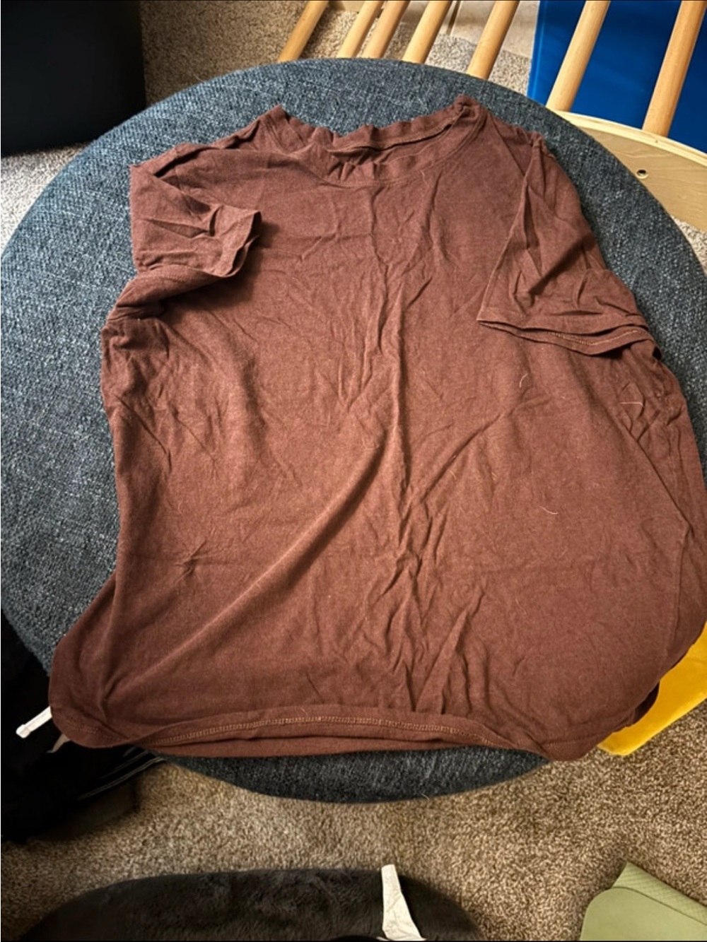 Brown crew neck t shirt
